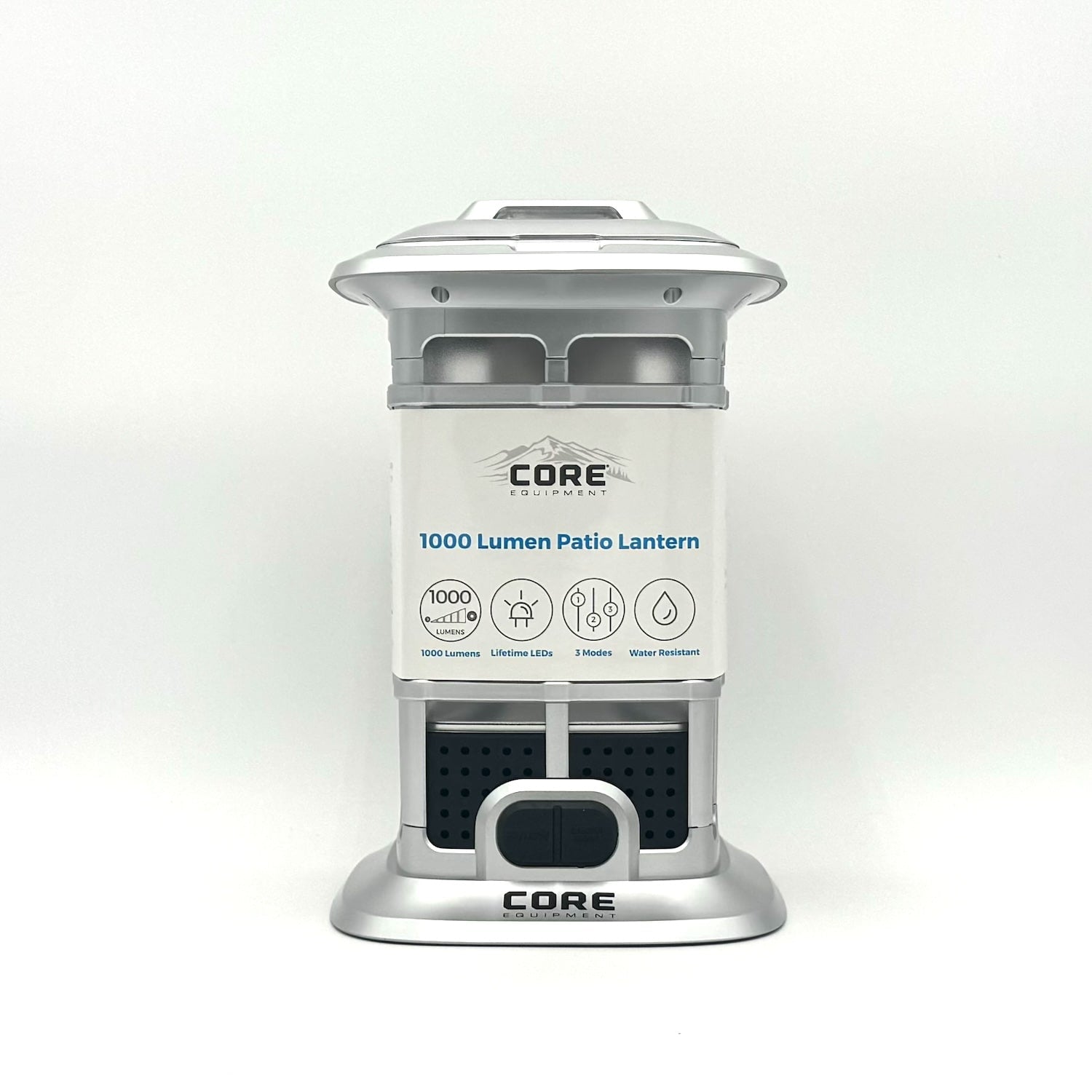 Core Equipment 1000 Lumen Warm LED Patio Camping Lantern with Candleli