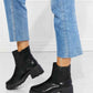 MMShoes What It Takes Lug Sole Chelsea Boots in Black by VYSN