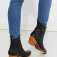 MMShoes Love the Journey Stacked Heel Chelsea Boot in Black by VYSN