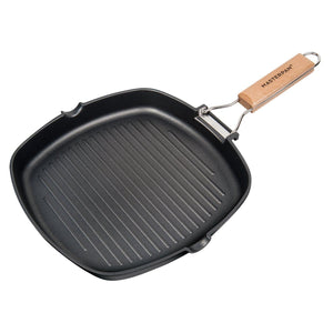 Nonstick Grill Pan with Folding Handle - Black by VYSN