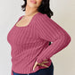 Basic Bae Full Size Ribbed Long Sleeve T-Shirt by VYSN