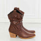 MMShoes Better in Texas Scrunch Cowboy Boots in Brown by VYSN