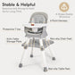 8 in 1 Baby High Chair, Convertible High Chair for Babies and Toddlers