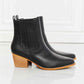 MMShoes Love the Journey Stacked Heel Chelsea Boot in Black by VYSN