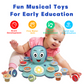 Contixo Baby Piano Toy - Octopus Musical Toy with 6 Keyboards, Ages 6-24 Months, Blue by Contixo