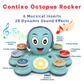 Contixo Baby Piano Toy - Octopus Musical Toy with 6 Keyboards, Ages 6-24 Months, Blue by Contixo