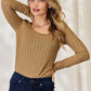 Basic Bae Full Size Ribbed Long Sleeve T-Shirt by VYSN