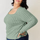 Basic Bae Full Size Ribbed Long Sleeve T-Shirt by VYSN