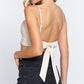 Back Ribbon Tie Cami Crop Top by VYSN