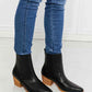 MMShoes Love the Journey Stacked Heel Chelsea Boot in Black by VYSN