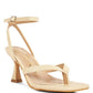 CELTY Ankle Strap Spool Heel Thong Sandals by VYSN