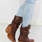 MMShoes Better in Texas Scrunch Cowboy Boots in Brown by VYSN