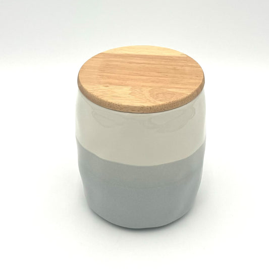 Dowan Kitchen Canister with Wood Lid - Set of 1