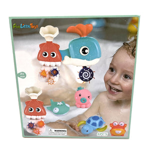 Fun Little Toys Bath Toy Set, 8 pcs