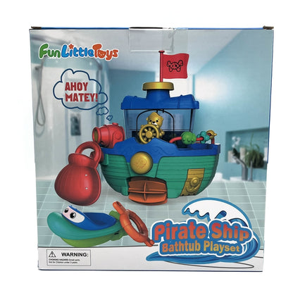 Fun Little Toys Pirate Ship Bathtub Playset