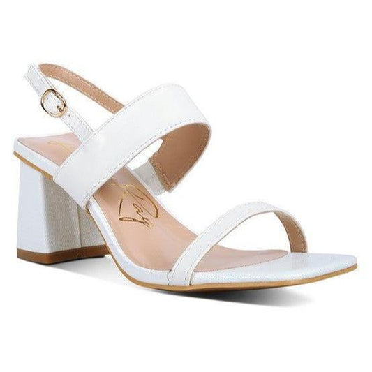 KIRK Elasticated Gussets Block Heel Sandals by VYSN