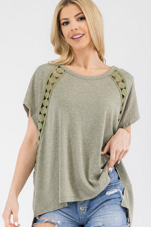 Light Green Subtle Details Top by VYSN