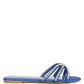 Mezzie Dimante Strap Flat Sandals by VYSN