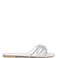 Mezzie Dimante Strap Flat Sandals by VYSN