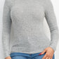 Mock Neck Long Sleeve Top by VYSN