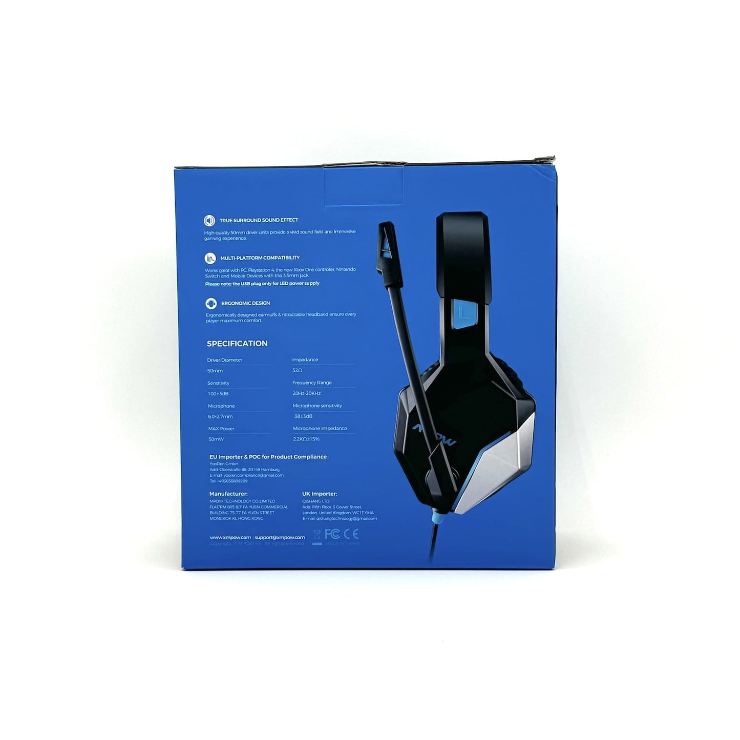 MPOW EG10 Surround Sound Gaming Headset, BH414A