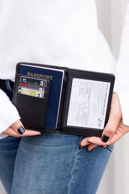 Passport and Vaccine Credit Card Wallet by VYSN