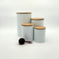 Pebble & Stem Stella Metal Canister Set