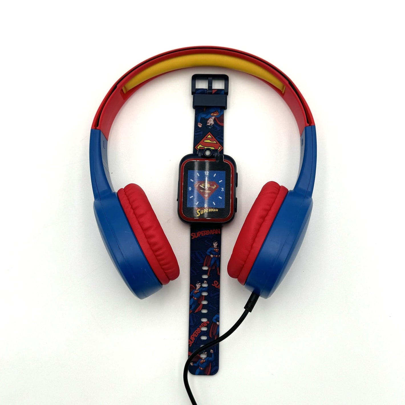 Playzoom Superman Kids Smartwatch with Headphones