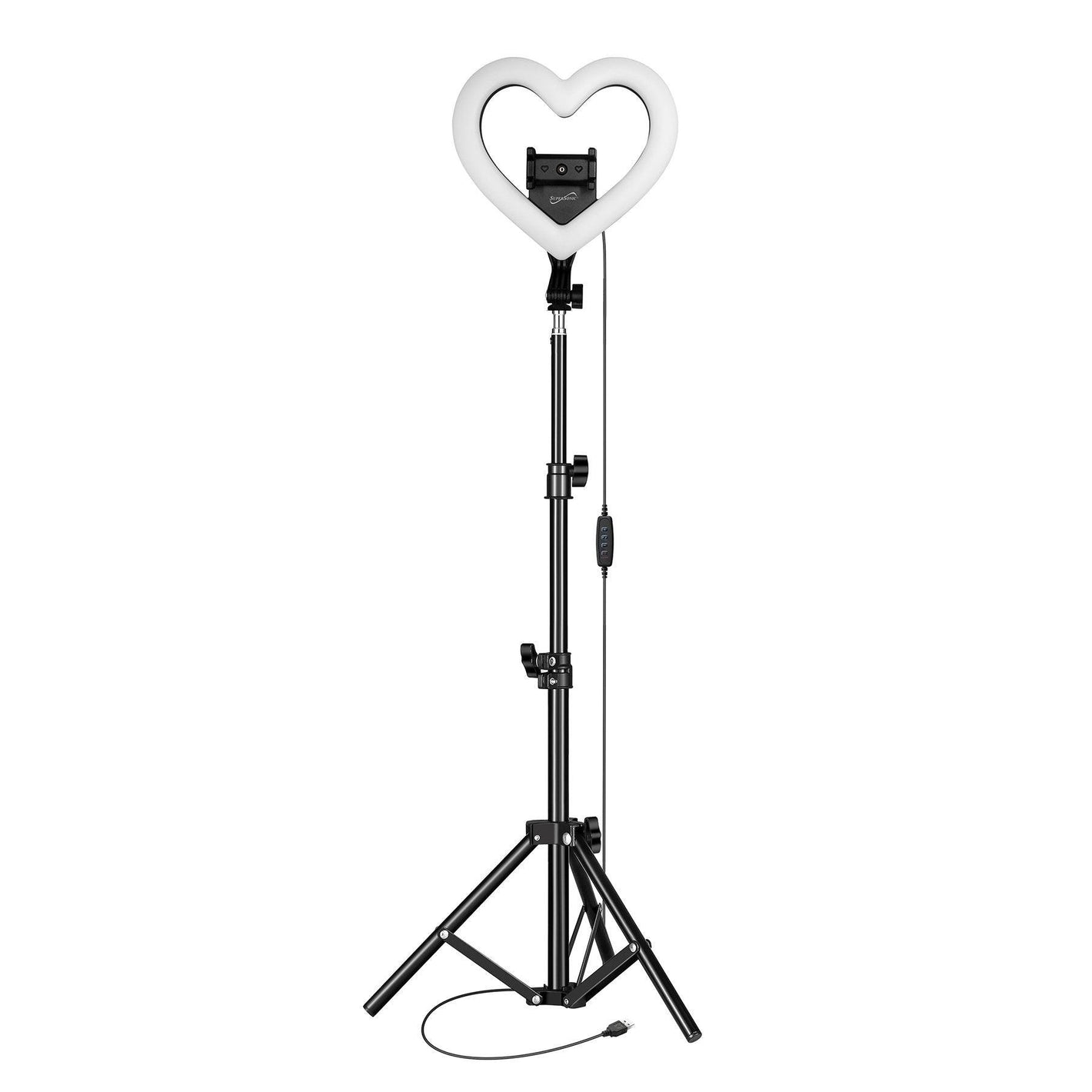 PRO Live Stream 10" Heart Shaped Selfie Ring Light (SC-2310SRH) by VYSN