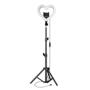 PRO Live Stream 10" Heart Shaped Selfie Ring Light (SC-2310SRH) by VYSN