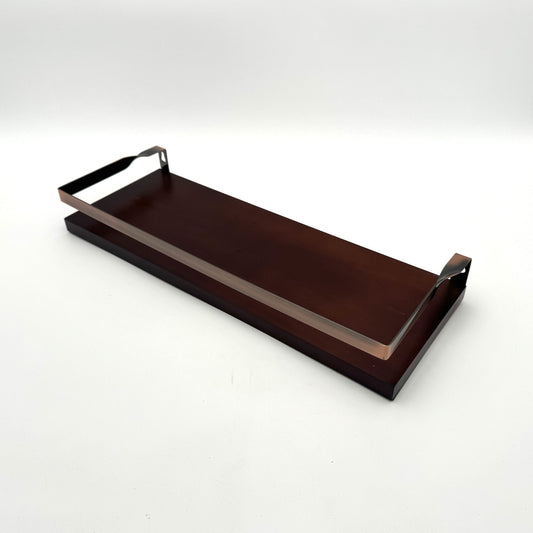 Vdomus Wood Floating Shelves With Towel Bar